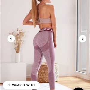 Purple Gym shark leggings